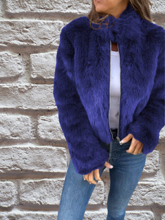 Susanne | Damen Komfort Reissverschluss Herbstjacke in Blau