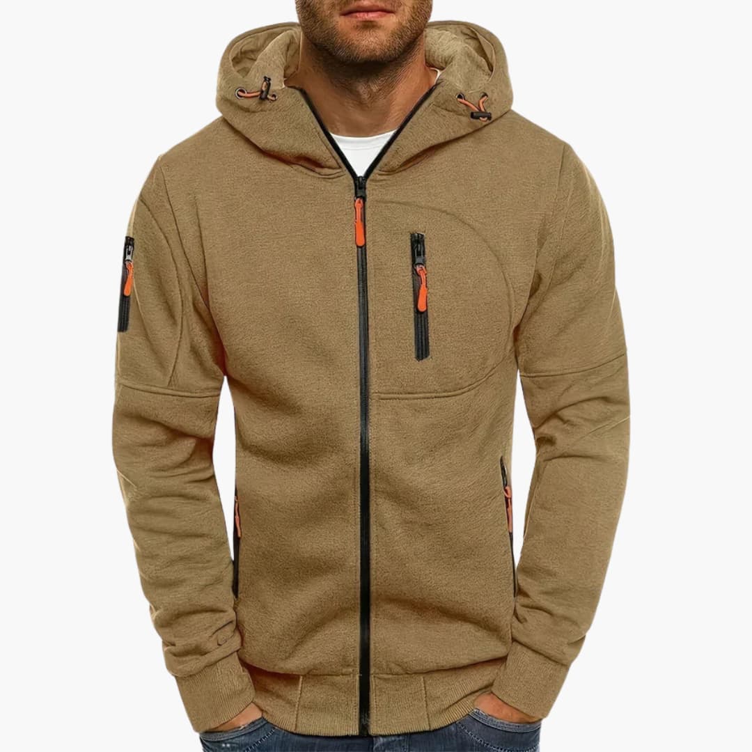 Kapuzenjacke mit Reißverschluss für Herren