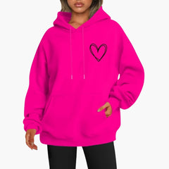 Selina | Lässiger Hoodie in Rosenrot