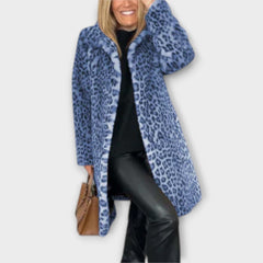 Avenira – Mantel mit Animalmuster in Blau