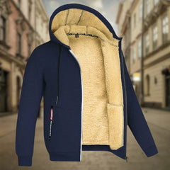 Remy™ - Herren Fleece Hoodie in Dunkelblau