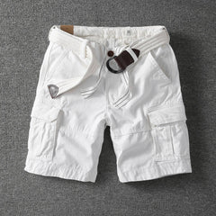 Lorthan - atmungsaktive Cargoshorts in Weiß