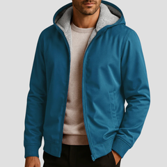 Thayer | Fleecegefütterter Hoodie in Blau