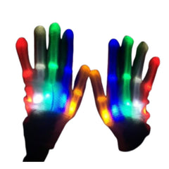 GlowHands – LED-Neon-Leuchthandschuhe in Mehrfarbig