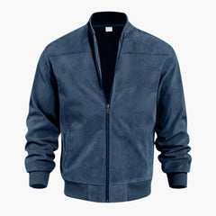Bomberjacke mit Reißverschluss für Herren - Klassisches Design in Blau