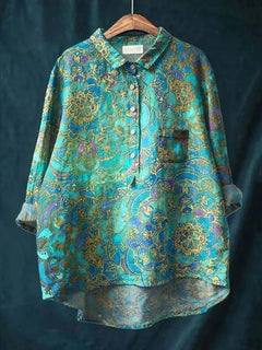 Sarah | Blumenmuster Peasant Bluse in Blumenmuster 6