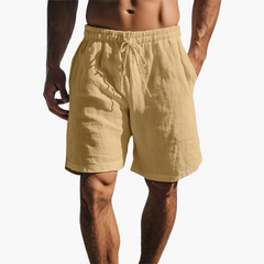 Badeshorts mit Kordelzug für Herren - bequem & leicht in Khaki
