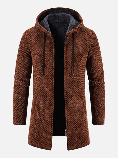 Lange Kapuzenjacke für Männer