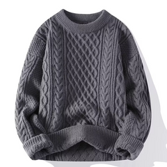 Stylischer Strickpullover für Damen | Warme in Grau