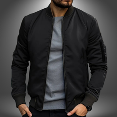 Sim | Herren Lässige Brise Jacke – Leichte Casual Jacke Herren in Schwarz