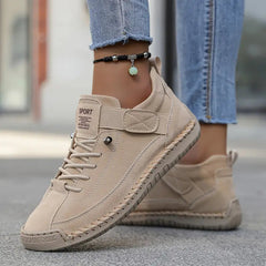 Franziska | Damen Lässig Orthopädische Sneaker in Beige
