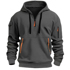Stilvoller Hoodie 1+1 Gratis in Dunkelgrau