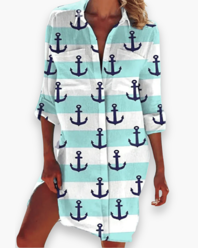 Damen Hemd Kleid für den Sommer | Leicht & Locker