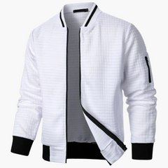 Wärmende Jacke für Herren - stylisch, bequem und modern in Weiß