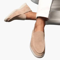 Wildleder Loafers für Herren in Khaki