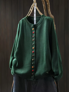 Ellery | Strickknopf-Cardigan in Grün