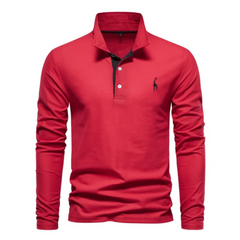 Nathaniel - Herren Bequeme Polo Hemd | Lässig in Rot