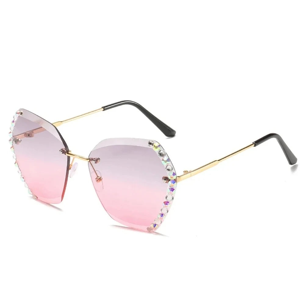 Damen Modisch Geometrisch Stil Sonnenbrille | Übergröße
