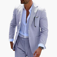Eleganter Anzug - Herren Sommeranzug für Hochzeit Gäste in Hellblau