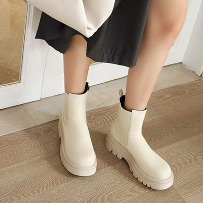 Chunky Sohle Stiefeletten für Damen