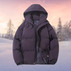 Klassisches Design Kapuzenjacke in Lila