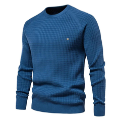 Herren-Rundhals-Pullover – NICK in Sternenblau