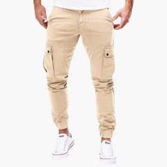 Bequeme Herren Cargo Jogger - Stilvolles Design für Jeden Anlass in Beige