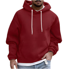 Benson - Bequemer und warmer Hoodie in Dunkelrot
