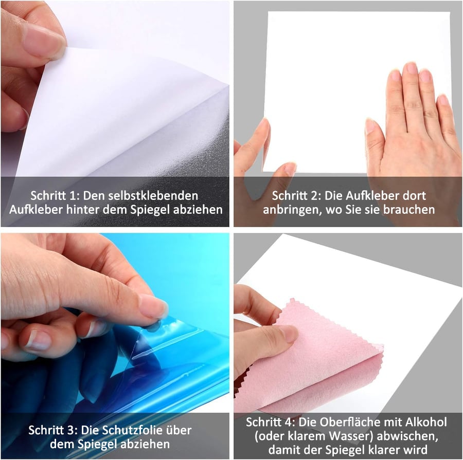 GlanzSicher™ Unzerbrechliche Spiegel-Lösung