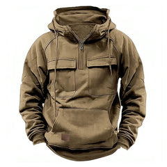 CLIFTON - Robuster Tactical Hoodie in Khaki