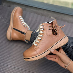 Tracy - Schnürstiefeletten in Khaki