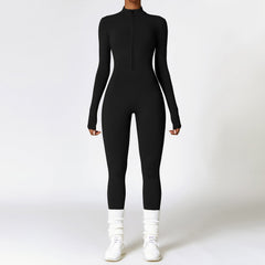 AMEAH™ | Viraler Fleece-Jumpsuit in Schwarz