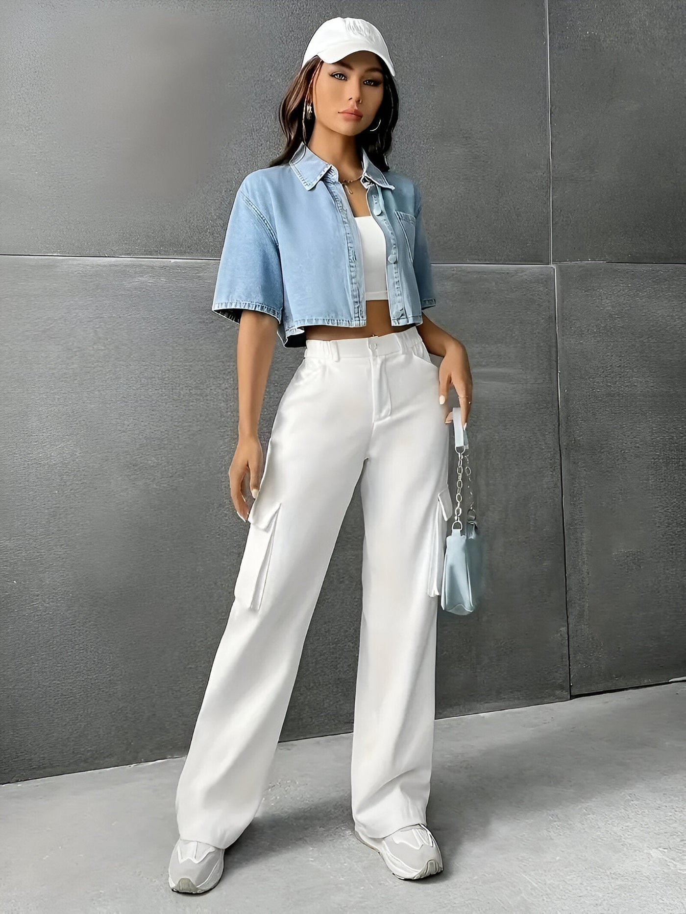 Bailey | Mühelos schickes hellblaues Denim-Shirt