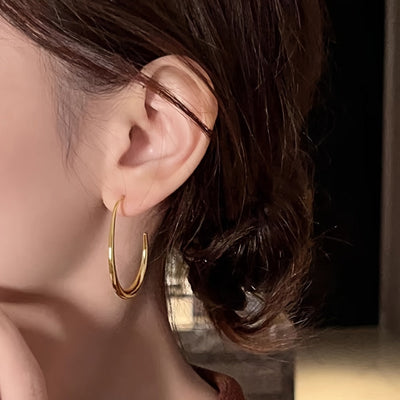 Amelie - Goldene Tropfen-Hoops