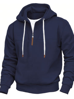 Kolton – Kapuzen  Kapuzenpullover Mit Halbem Reißverschluss in Blau
