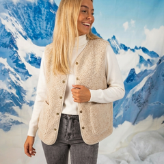 Sophie | Stilvolle Damen Cardigan modern & zeitlos in Beige