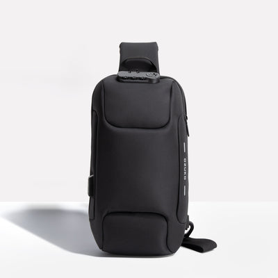 Unisex Eingebauter Ladeanschluss Umhängetasche | Anti-Diebstahl