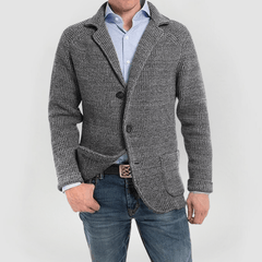 RENE - STRICKJACKE MIT LANGEN ÄRMELN in Dunkelgrau