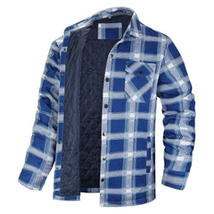 Bjørn - Holzfällerjacke - Karierte Jacke in Hellblau