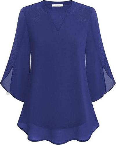 Yara®️™ | Fließende Bluse mit Lageneffekt