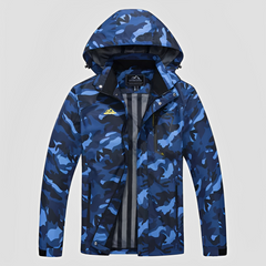 Febous - Trendige Winterjacke für Herren in Blau