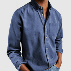 Claus™ | Stylisches und vielseitiges Hemd in Blau