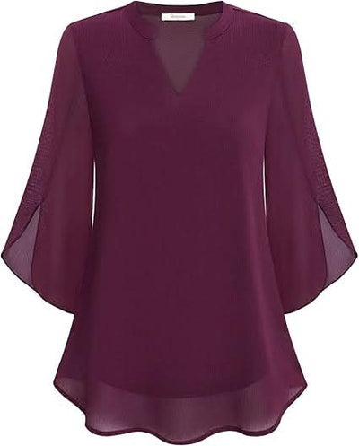 Yara®️™ | Fließende Bluse mit Lageneffekt