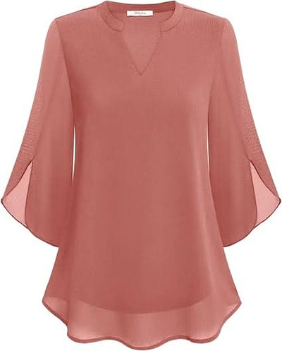 Yara®️™ | Fließende Bluse mit Lageneffekt