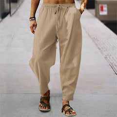 Titus - Bequeme Hose mit Kordelzug in Khaki