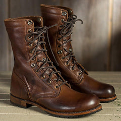 Stiefel Damen Gefüttert Warm | Komfort Weich Flexibel in Braun