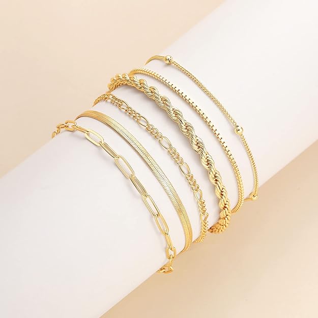 Linn - Goldene Armreif-Kollektion