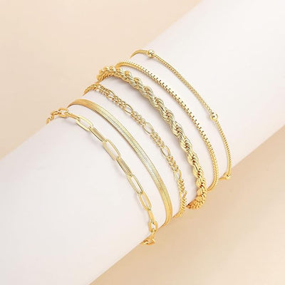 Linn - Goldene Armreif-Kollektion
