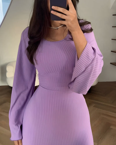 Alina™ - Elegante Gebreide Maxi Jurk