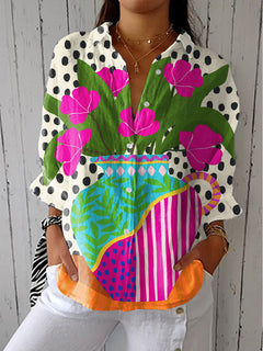 Waverly | Blühende Vase Bluse in Multicolor